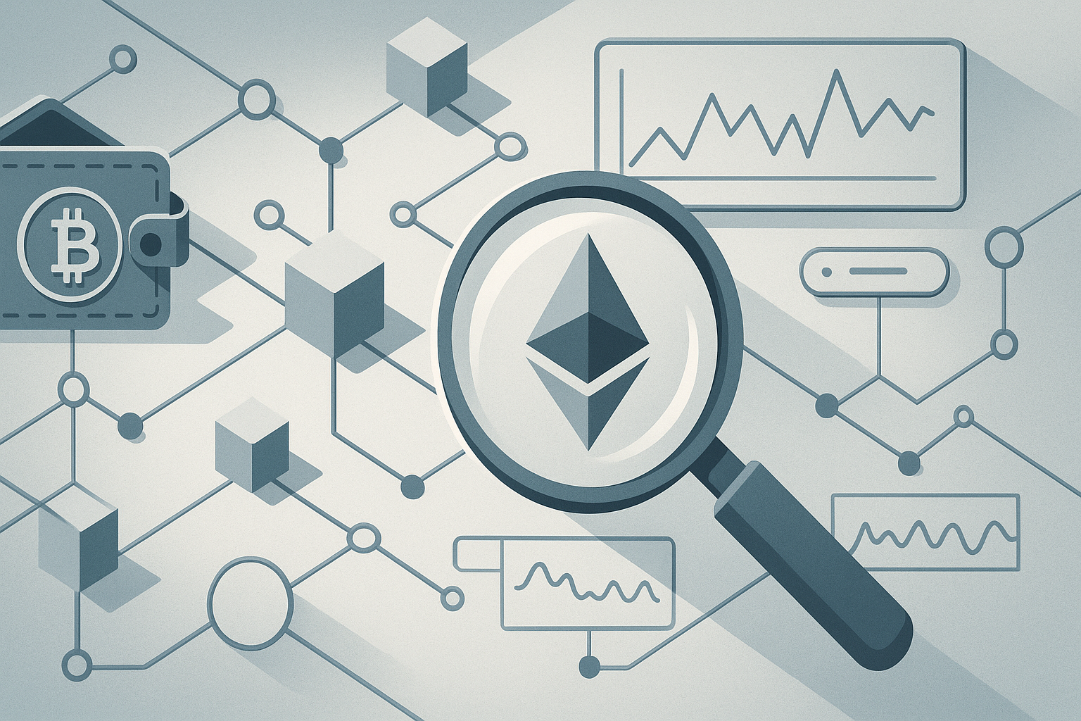 Editorial illustration for: Bitcoin vs Ethereum: Roles, Risks, and On-Chain Signals