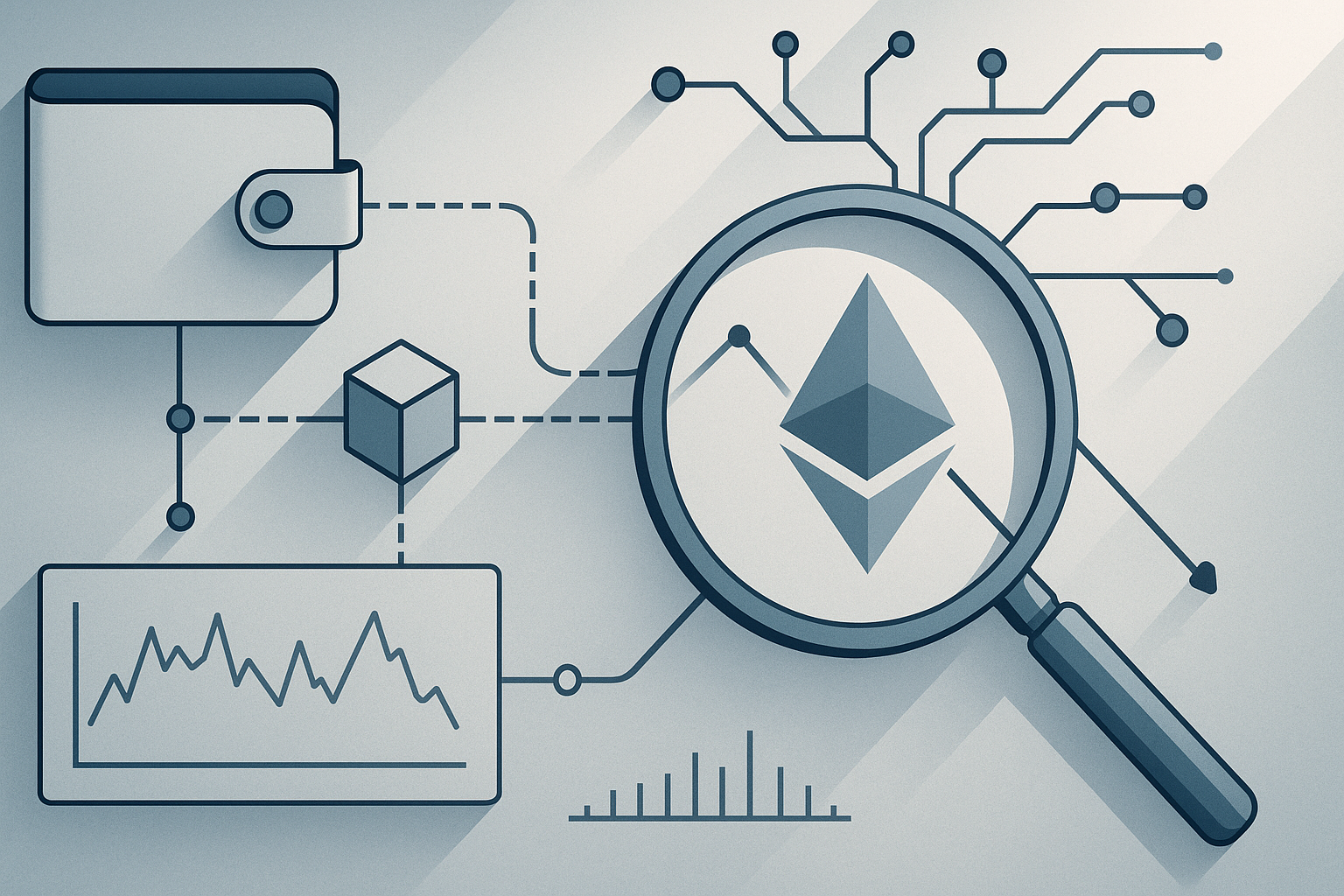 Editorial illustration for: Ether Drops 8% While Traders Eye a Potential $10,000 Breakout