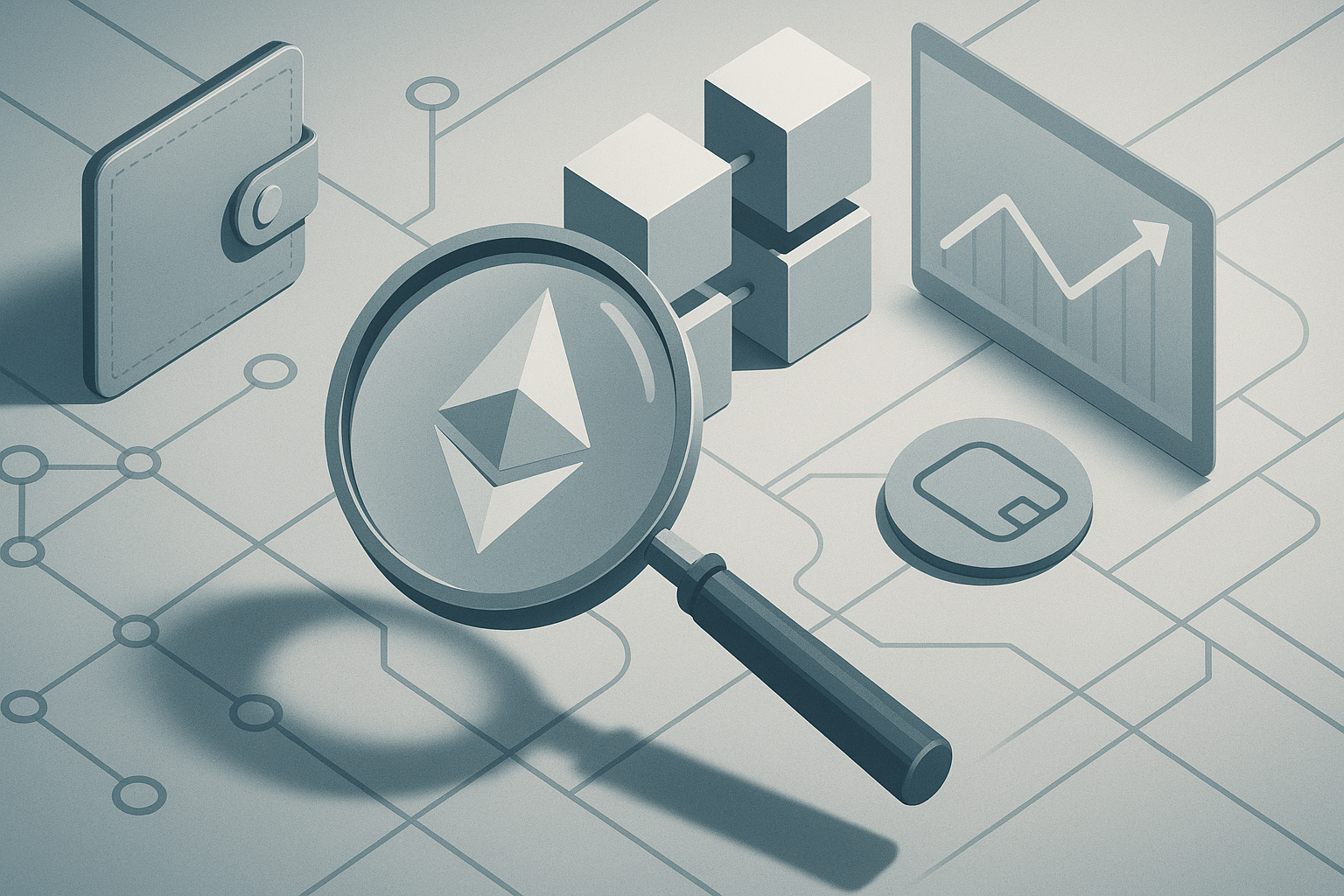 Editorial illustration for: Ethereum Advances 10% as Traders Lift Ether Momentum, Volumes Rise
