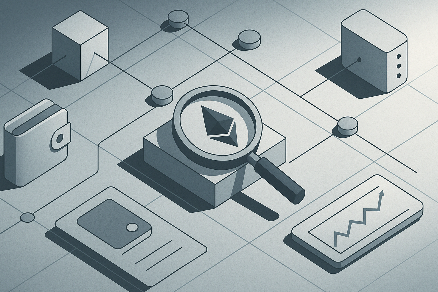 Editorial illustration for: Ethereum Nears $4,000 as It Leads DeFi and Tokenized Assets
