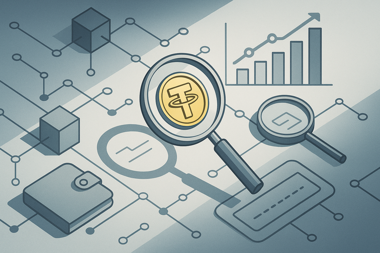Editorial illustration for: Falcon Finance Adds Tether Gold for Gold-Backed DeFi Yield