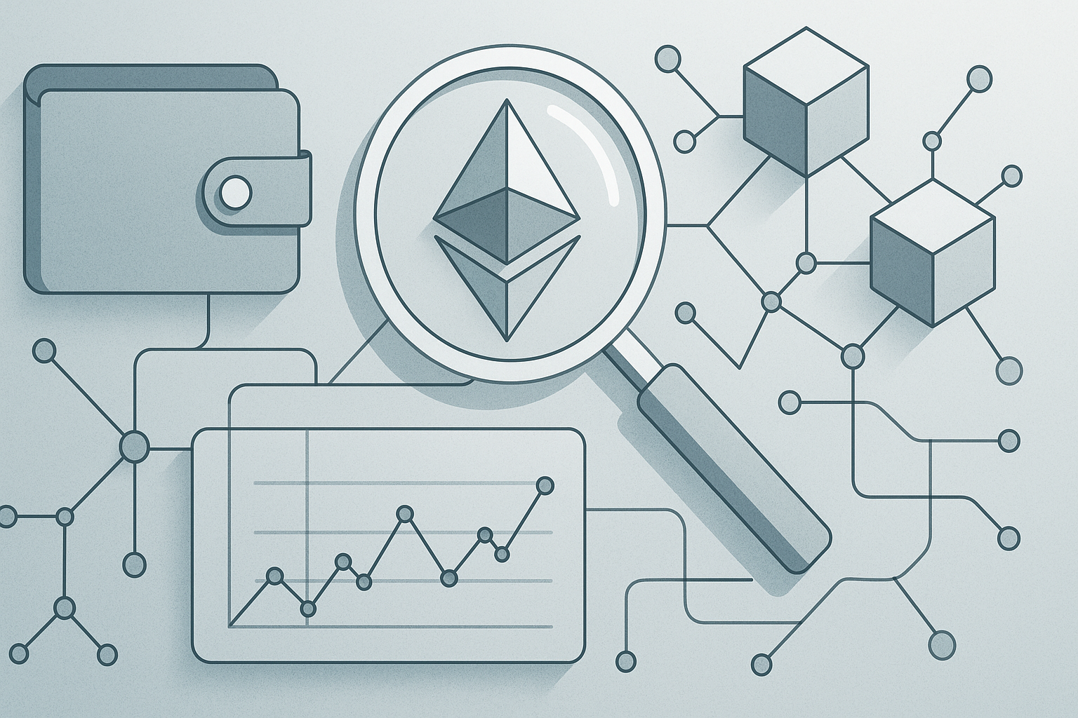 Editorial illustration for: DeFi Marketing Impact on Ethereum Wallet Risk and On‑Chain Flows